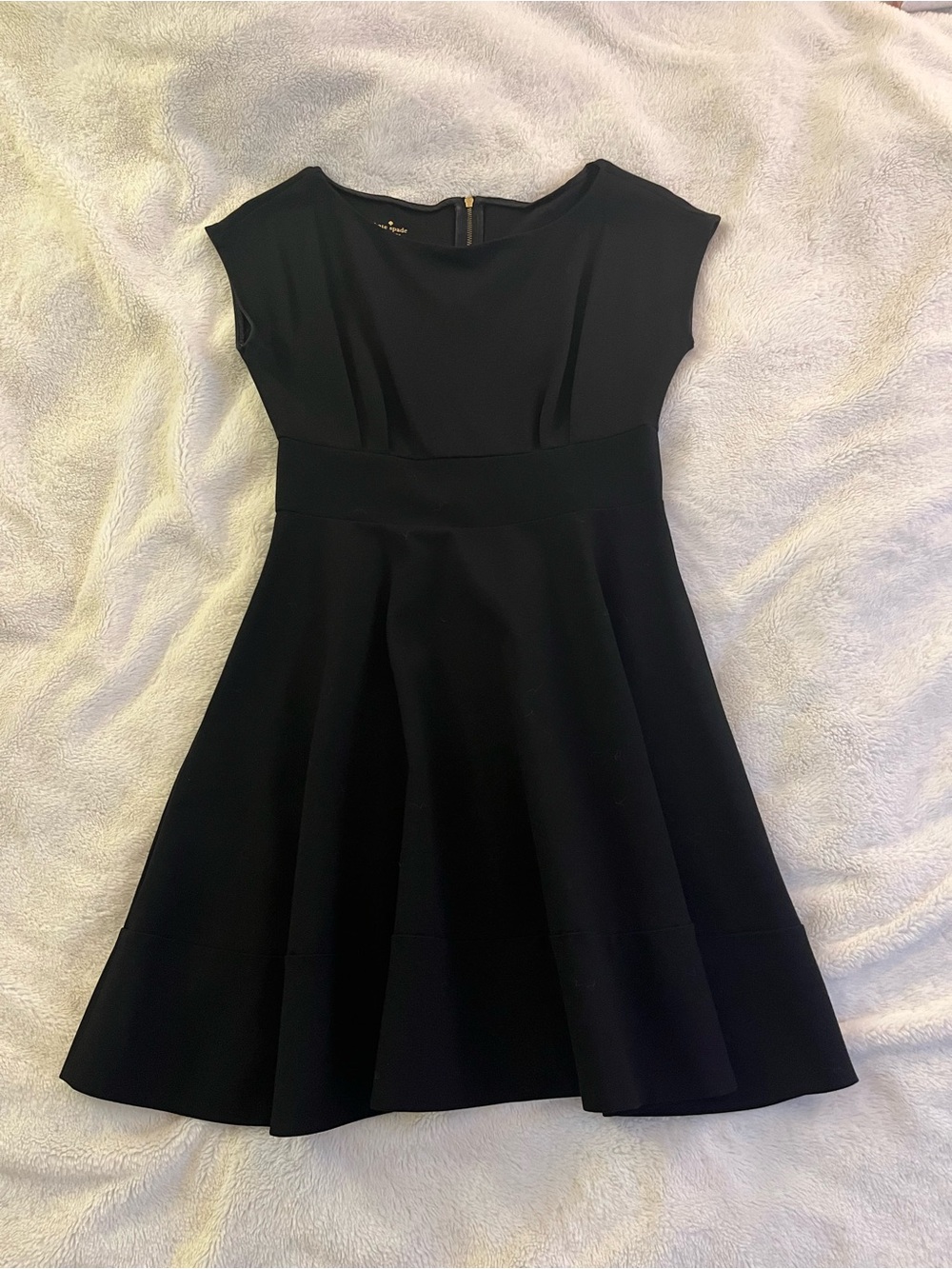 Kate Spade Black Fit-and-Flare Dress - Women's